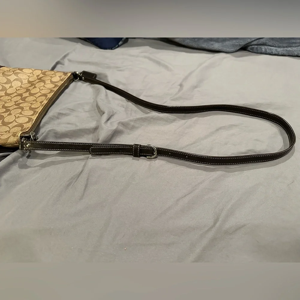 Coach Brown and Black Crossbody Bag